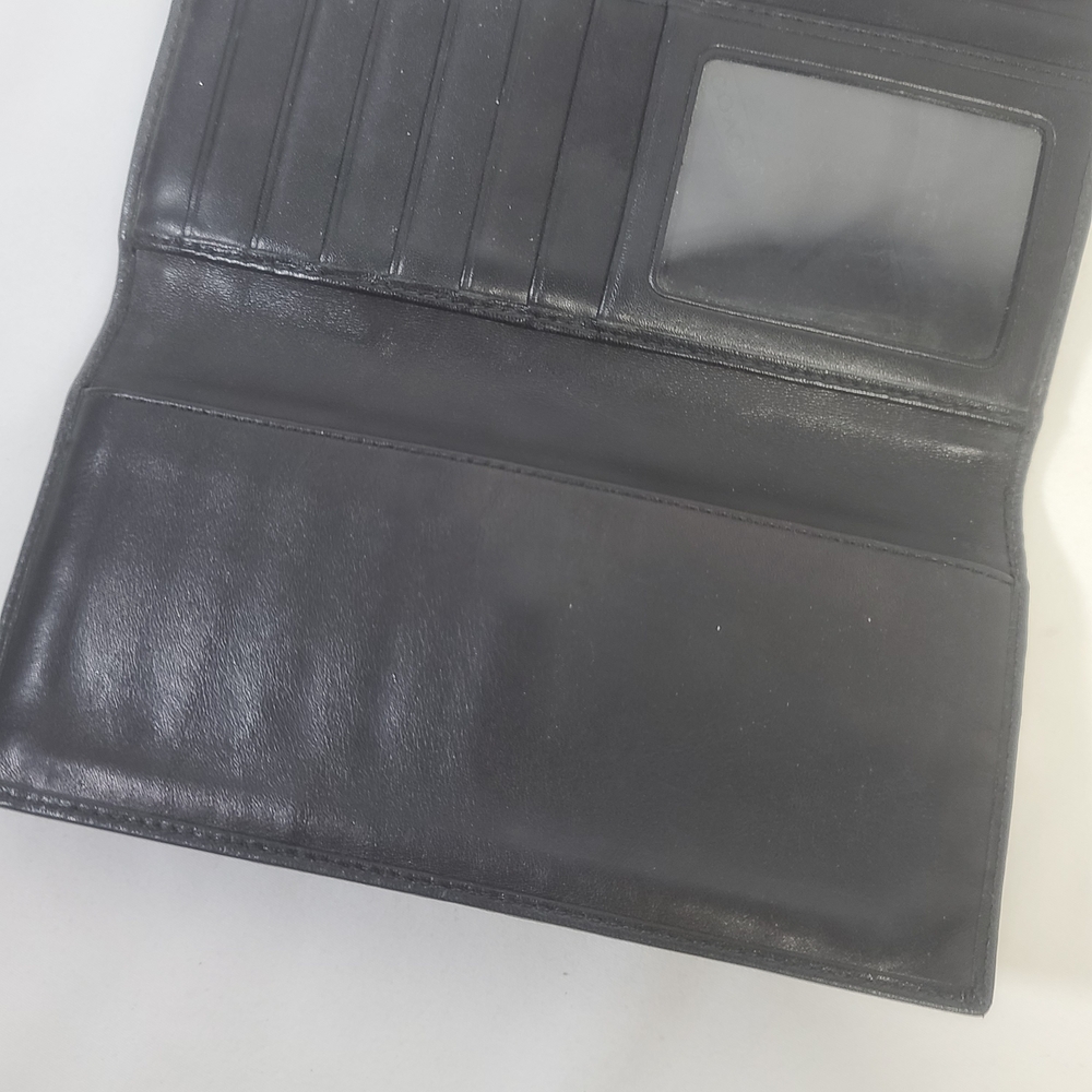 Coach Hampton Signature Black Buckle Wallet - Picture 9 of 14